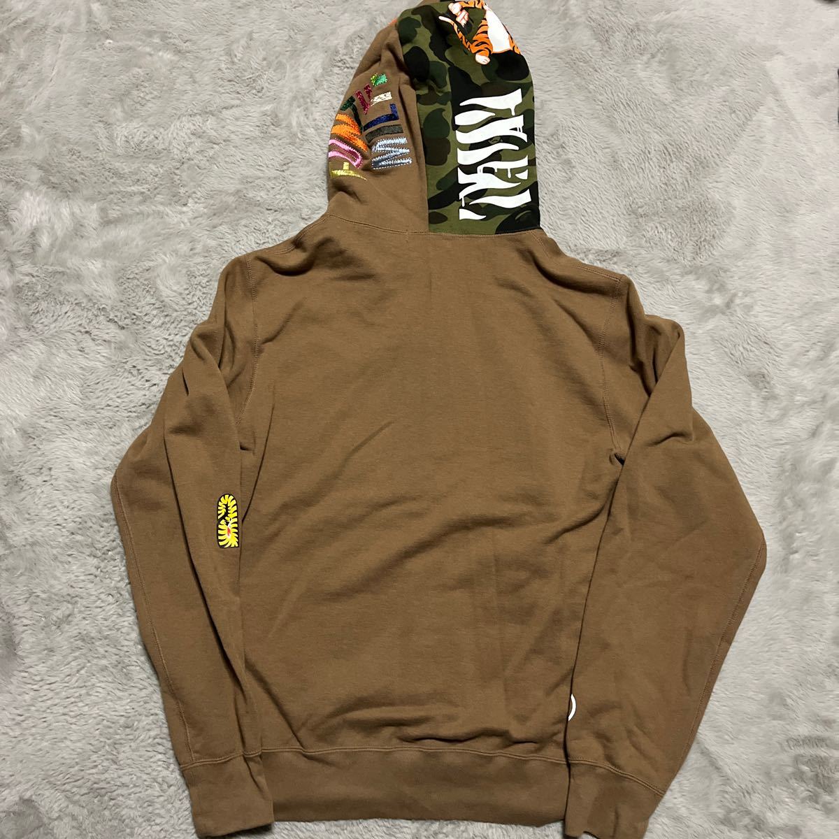 A BATHING APE BAPE KAWS TIGER SHARK HOODIE タイガー シャーク