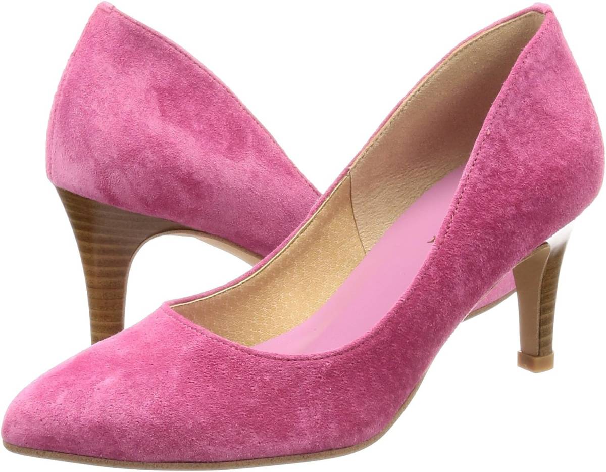 [ Esperanza ] pumps 011-0021-0713 lady's pink suede 24 cm *3 point till including in a package possibility I592