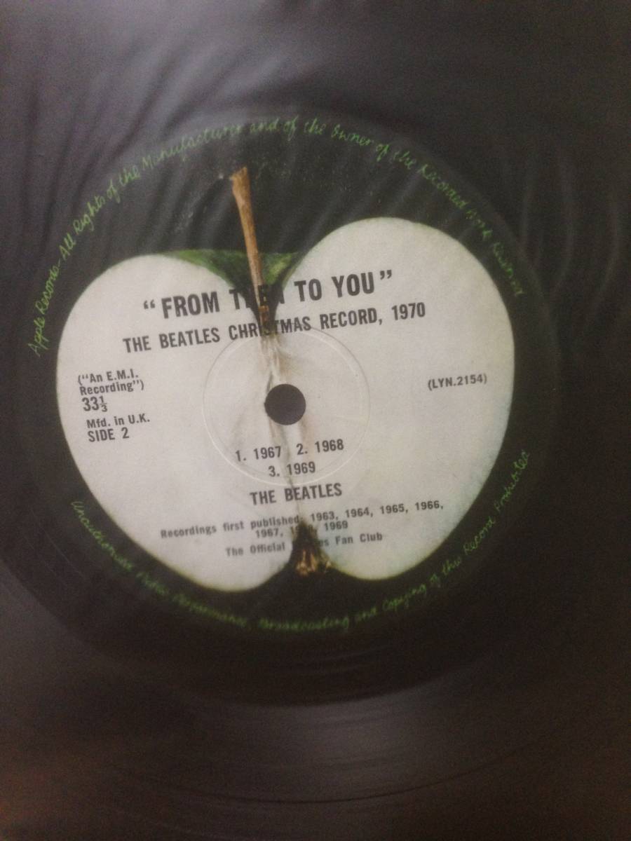 ビートルズ UK盤 ファンクラブ 非売品 LP FROM THEN TO YOU THE BEATLES CHRISTMAS ALBUM 1970 original UK press for fan club LYN.2153/4_画像6