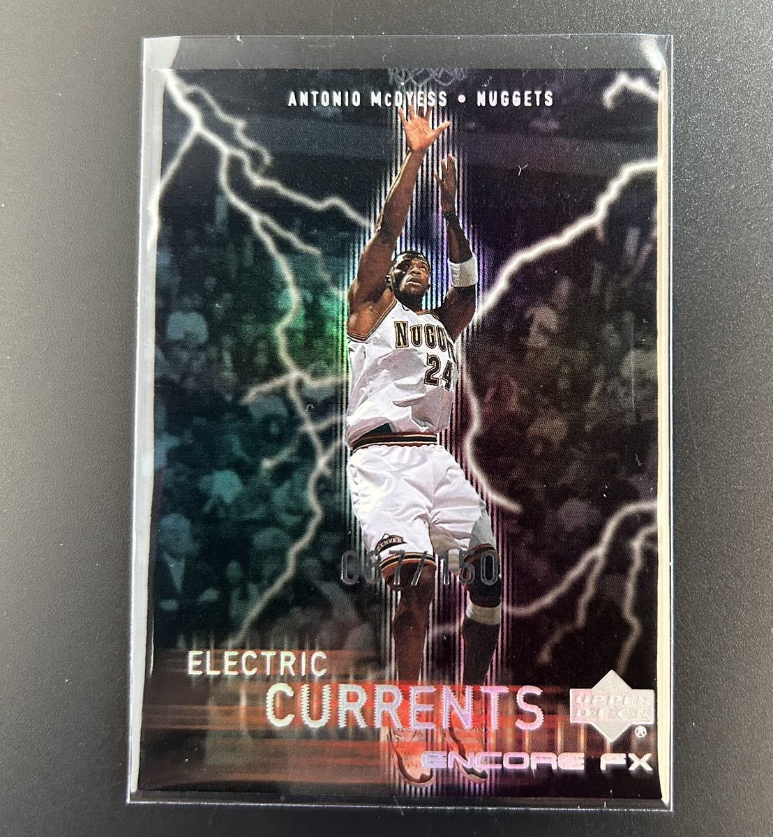 1999-00 UD Encore Antonio McDyess Nuggets 150枚限定 Electric Currents F/X EC16 Basketball NBA_画像1