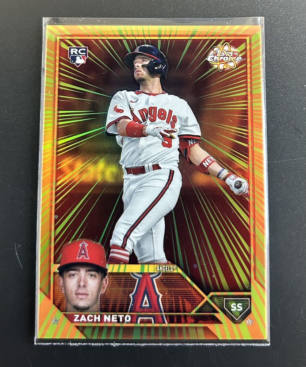 2023 Topps Chrome Update Zach Neto Angels RC Radiating Rookies (Pack Odds 1:619 Hobby) SSP 約2ケース1 MLB_画像1