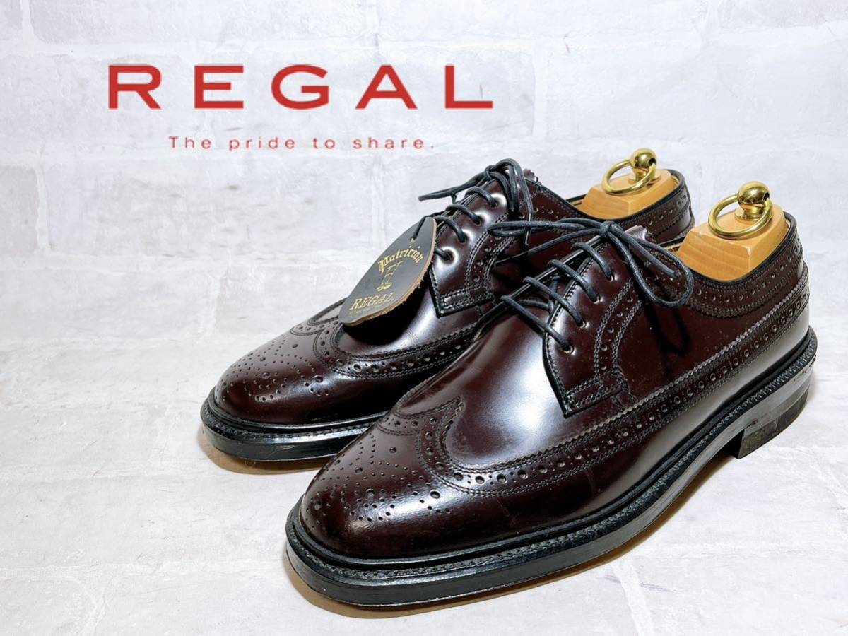 未使用】REGAL リーガル 上質 ウィングチップ フルブローグ 未使用】REGAL リーガル 上質 ウィングチップ フルブローグ