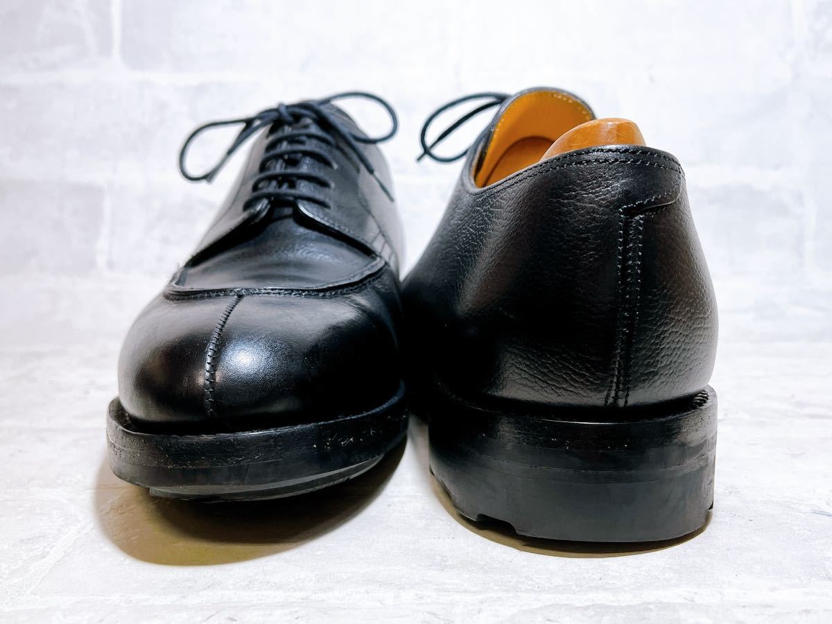 【極美品】JOHN LOBB ジョンロブ 最高級NORWAY ノルウェー Uチップ ドレスシューズ 5495 ブラック カーフ レザー UK6.5E（約25cm）_画像5