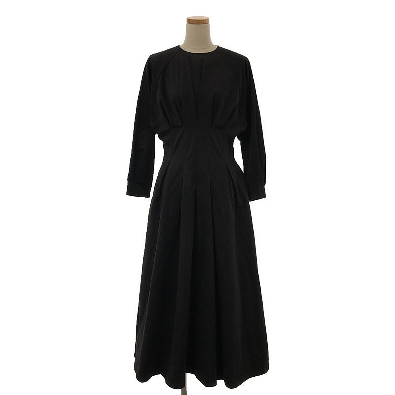 foufou / フーフー | 【THE DRESS #24】 raglan sleeve dress ワンピース | 1 | ブラック | レディース