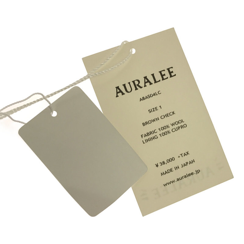 【新品】 AURALEE / オーラリー | SUPER LIGHT WOOL CHECK PLEATED SKIRT スカート | 1 | マルチカラー | レディースの画像8