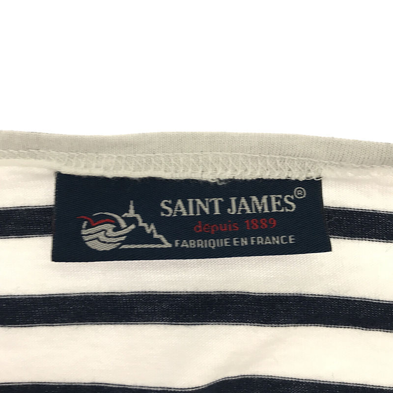 SAINT JAMES / セントジェームス | PIARIC ピアリック ボートネック ボーダー 7分袖 Tシャツ | T1 | ホワイト / ネイビー | レディース_画像5