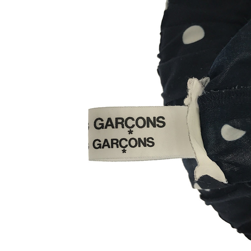 COMME des GARCONS COMME des GARCONS / com com | dot wide Easy pants | XS | navy | lady's 