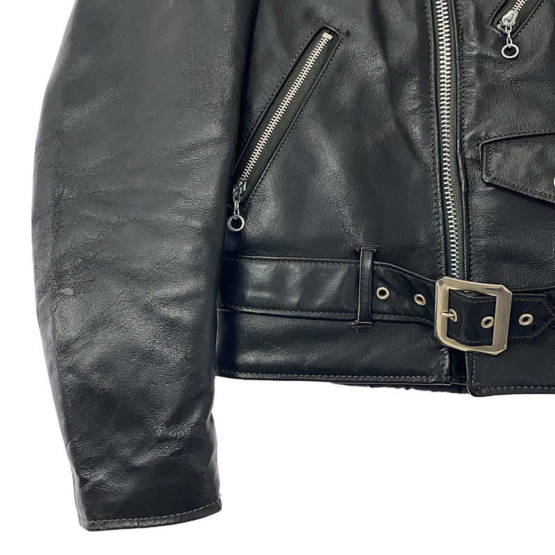 SCHOTT / ショット | 418 leather jacket / ダブルライダース レザージャケット | 34 | ブラック | メンズ_画像3