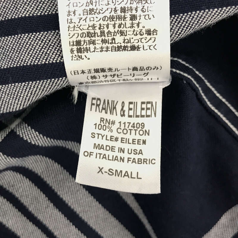 Frank&Eileen / フランクアンドアイリーン | EILEEN コットンチェックシャツ | XS | ネイビー | レディース_画像7