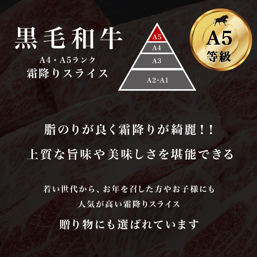 【霜降り特上ローススライス】最高ランク A5ランク サーロイン リブロース 黒毛和牛 500g すき焼き お歳暮 お肉 ギフト 牛肉 すきやき_画像7