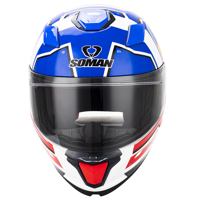 新入荷 フルフェイスヘルメット バイクヘルメット システムヘルメット オートバイ ヘルメット SOMAN DOT認証 男女兼用 サイズ:L _画像3