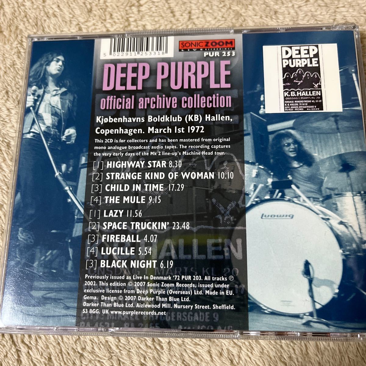 ディープパープル DEEP PURPLE LIVE IN DENMARK 1972の画像3