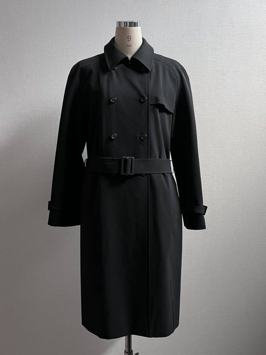 美品LANVIN/ランバン ギャバジントレンチコート 黒 ロング 40 春　入学式　お受験_画像1