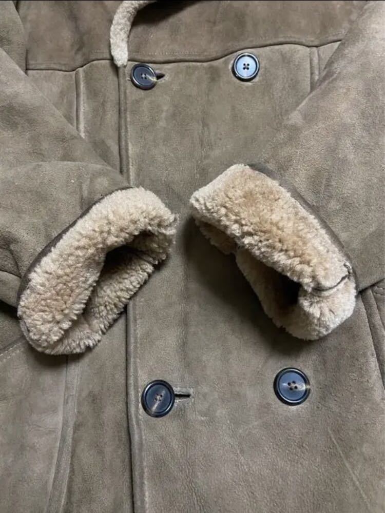 REAL SHEEPSKIN リアル シープスキン ムートン ボア コート メンズ_画像5