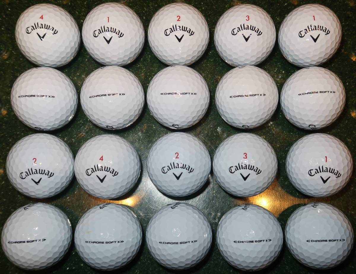 ロストボール　2022年モデル　CALLAWAY CHROME SOFT X 20個_画像1