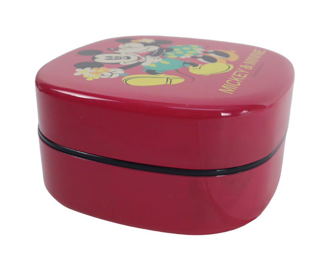 Disney ディズニー 弁当箱 重箱 ミッキーマウス ミニーマウス ピンク_画像6