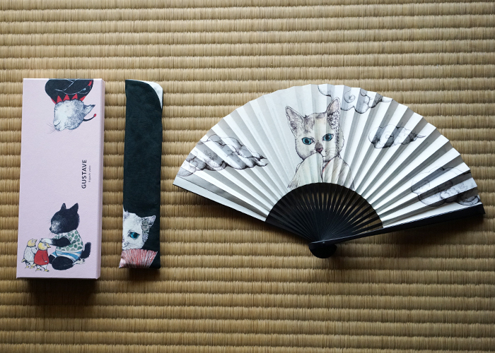 GUSTAVE higuchiyuko small spring fan [ capital fan ]higchiyuuko