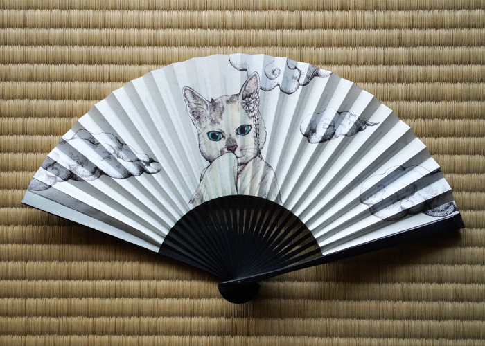 GUSTAVE higuchiyuko small spring fan [ capital fan ]higchiyuuko