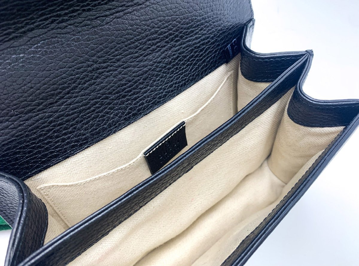 GUCCI Gucci 523367 Duo nyusos чёрный чёрная кожа bamboo ручная сумка 2WAY сумка на плечо Mini сумка сумка портфель бренд 