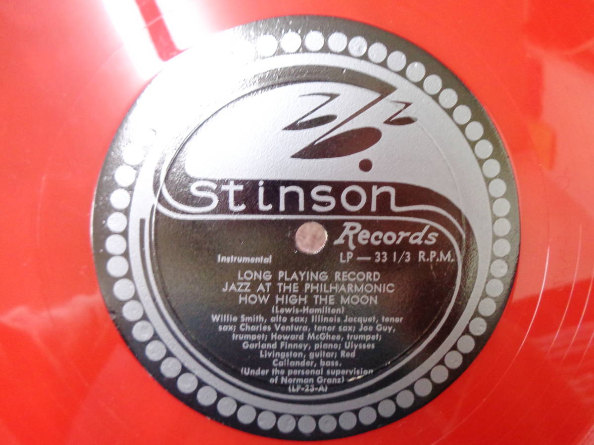 L#3998◆LP◆ NORMAN GRANTZ presents Jazz At The Philharmonic Original Volume 1 赤盤 MONO Stinson Records SLP 23_画像3