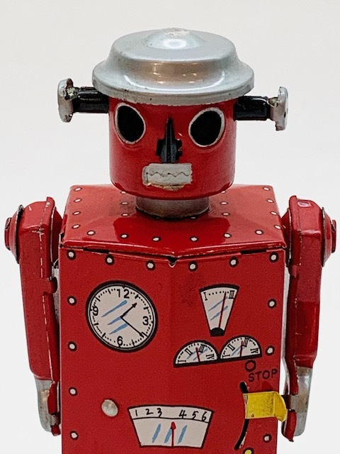 ■ブリキ■ATOMIC ROBOT MAN RED■ゼンマイ駆動■箱付き■Schylling■_画像6