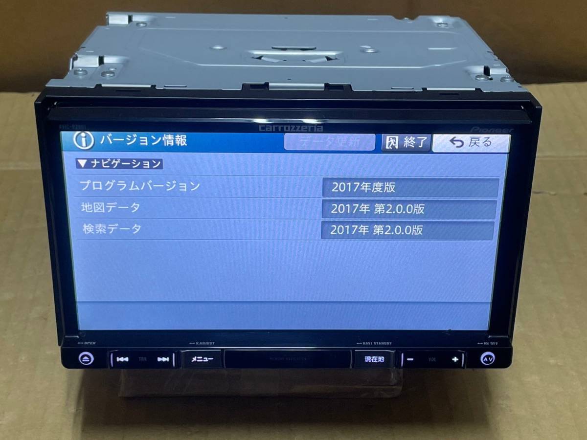 AVIC-RZ901 7Ｖ型ワイド VGA 地デジ フルセグ Bluetooth DVD CD SD USB 動作ok 新品プリントアンテナ付き_画像4