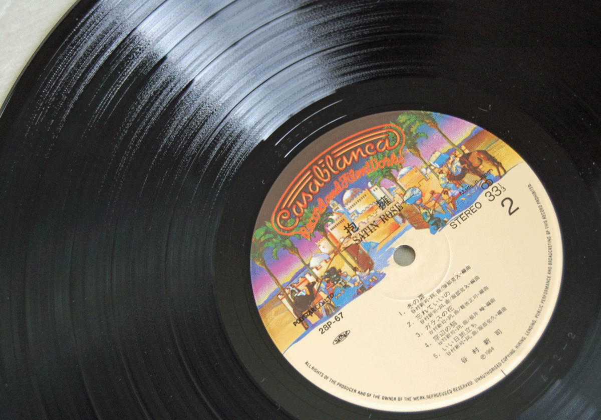 LP●谷村新司/抱擁/28P-67　SATIN ROSE