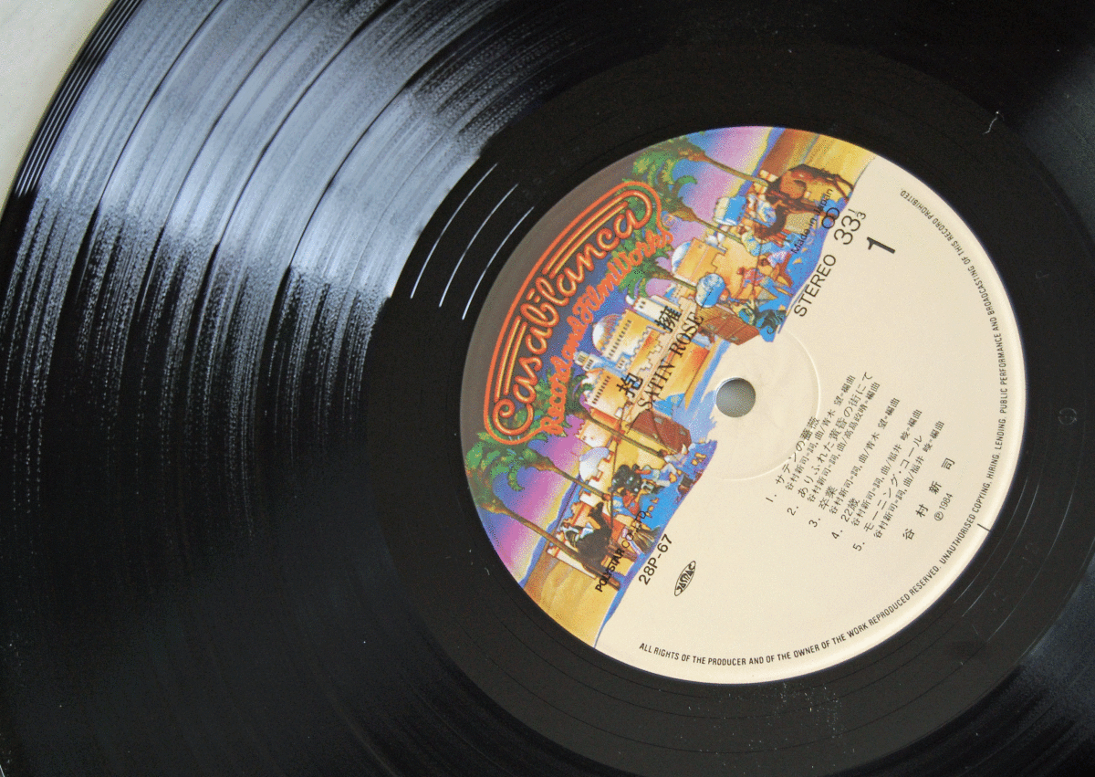LP●谷村新司/抱擁/28P-67　SATIN ROSE