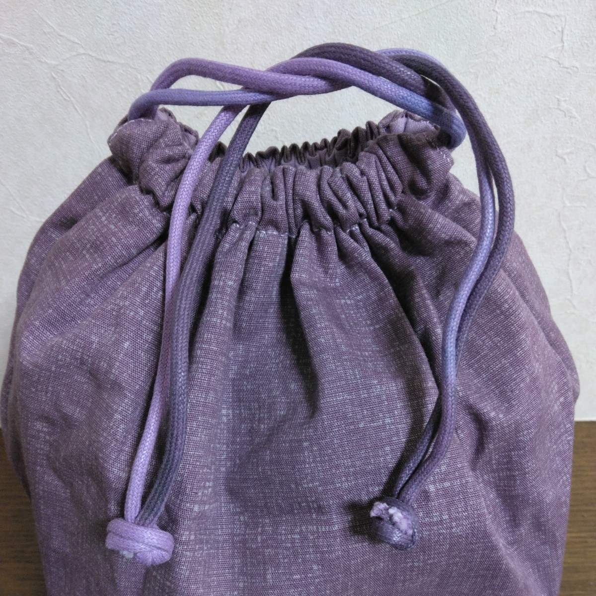 紫色 和布巾着ばっぐ お出掛け 浴衣 新品未使用品 和装小物_画像8