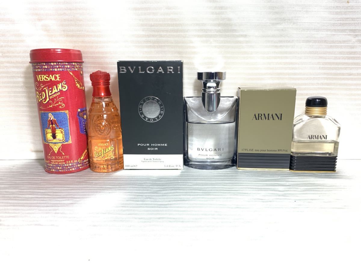 香水 まとめ TOMMY トミー ARMANI アルマーニ BVLGARI ブルガリ VERSACE ヴェルサーチ ハートバイハート SAMURAI TRYBE ブランド品 Y14_画像2