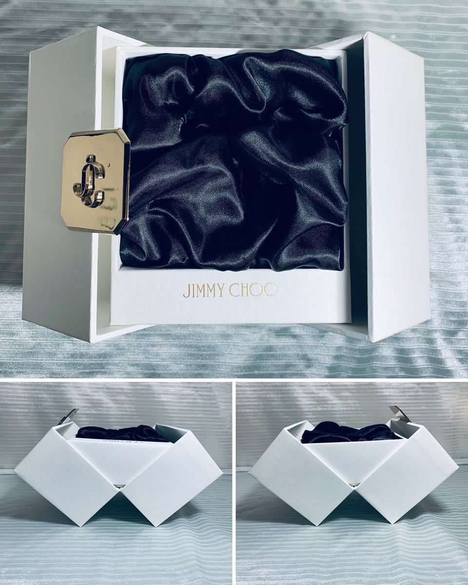 JIMMY CHOO ジミー チュウ 限定 品 ブローチ ピンブローチ リボン 大きめ ビジュー シルバー 箱 BOX 付き i4_画像6