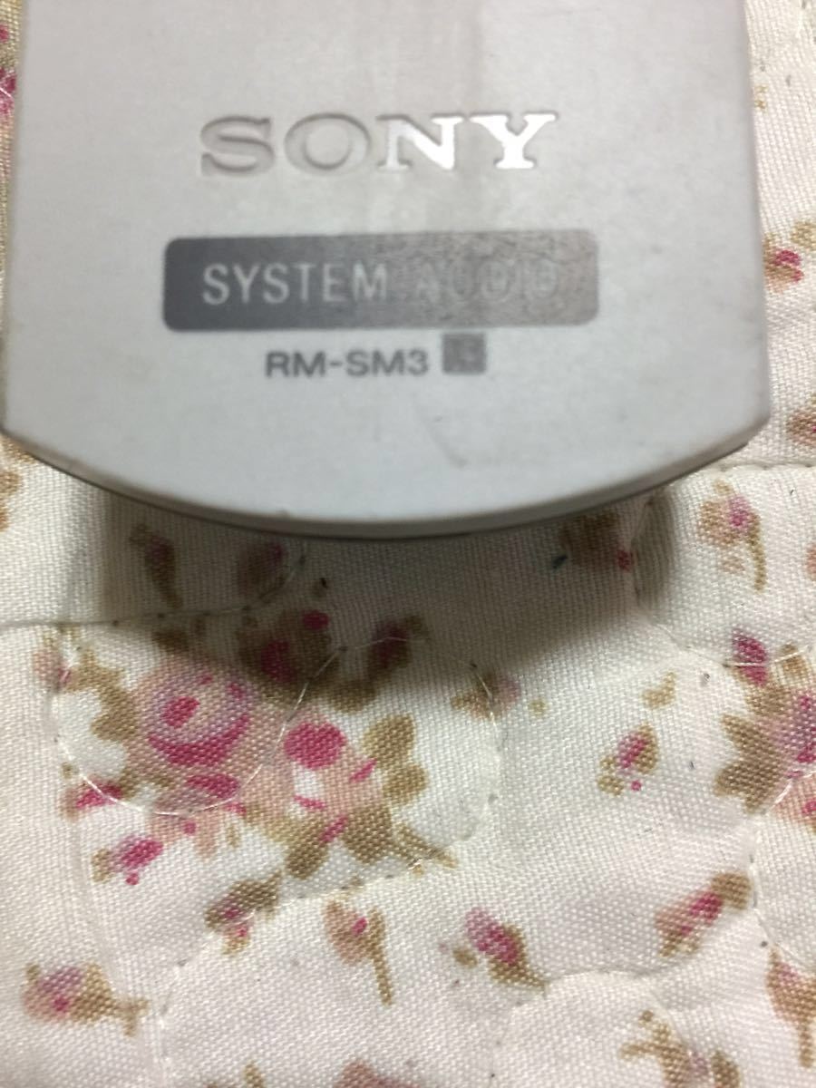 動作品 SONY RM-SM3 CMT-M3用リモコン CD/MD/TAPE コンポ用リモコン 送料無_画像2