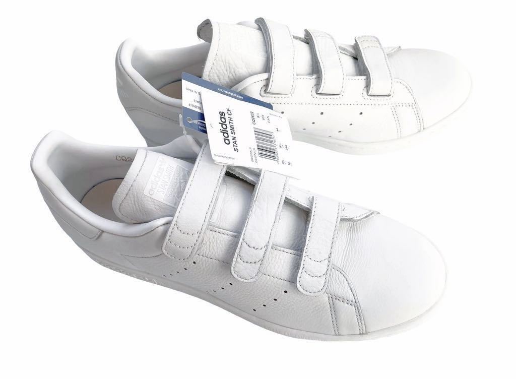 デッド!! レア!! 18年 adidas Originals STAN SMITH CF CQ2632 スタンスミス ベルクロ レザー ホワイト us 10 / 28 ㎝ 天然皮革 正規品_画像1