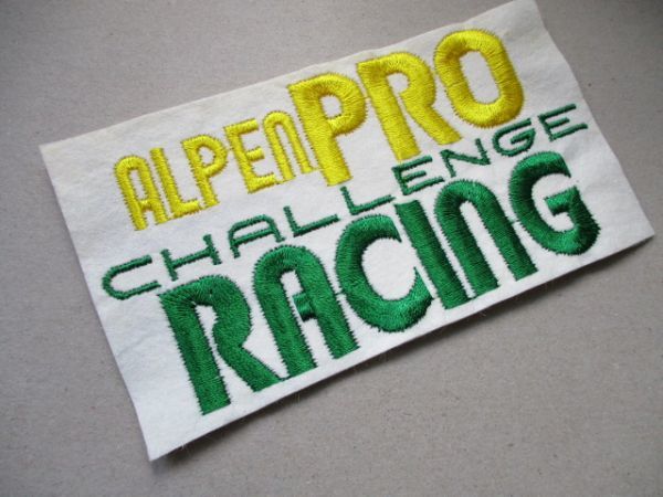 80s ALPEN PRO CHALLENGE RACINGワッペン/アルペンスキー場ビンテージpatchスキーヤーvintageスキーUSAパッチUSアメリカSKI V198_画像2