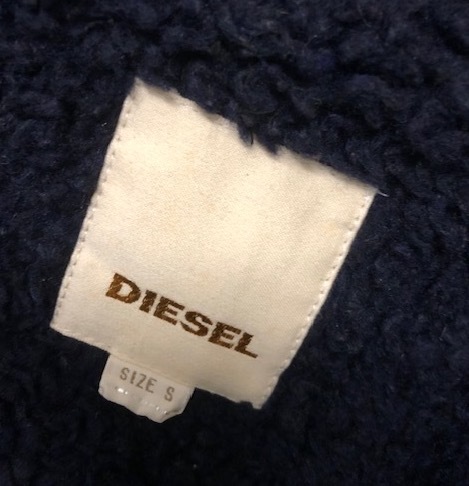 DIESEL ディーゼル　ボアジャケット　ジャンパー　S ボアブルゾン　チェック_画像5