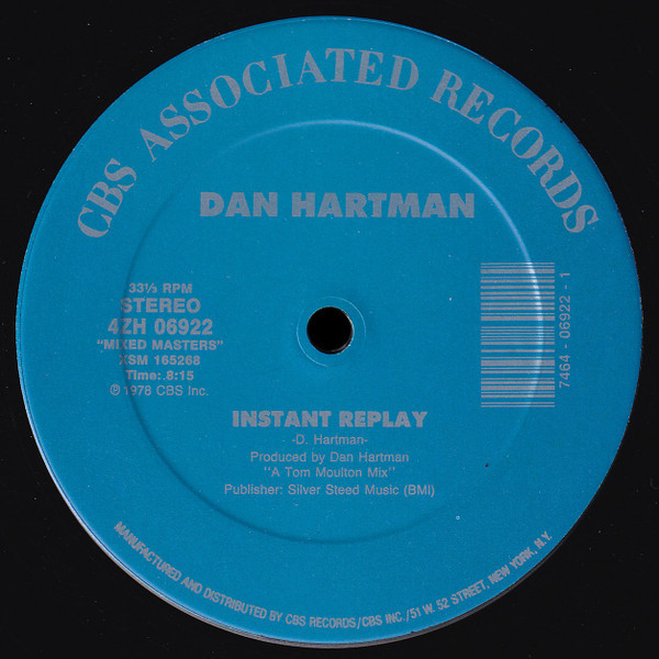 Dan Hartman - Instant Replay / Vertigo/Relight My Fire / 著名DJ達も未だプレイする「Vertigo/Relight My Fire」収録！_画像1