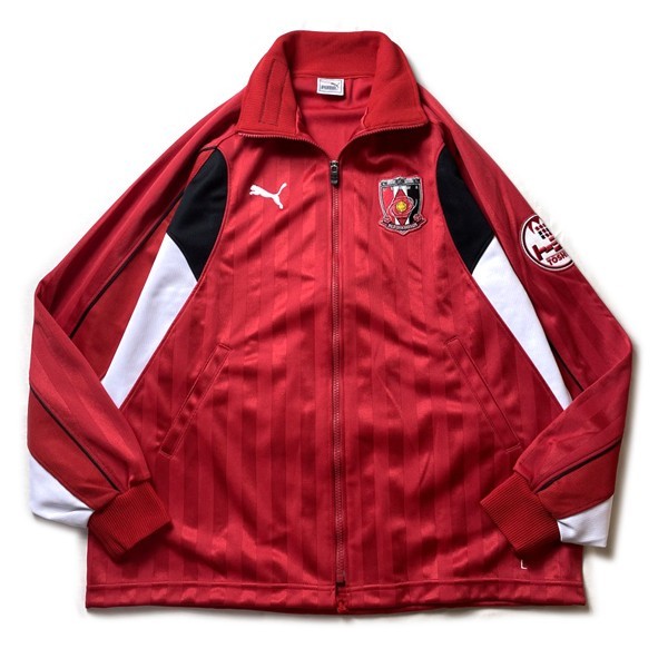 激レア! 90s PUMA 浦和レッズ ヒットユニオン サッカー トラックジャケット ジャージ オフィシャル グッズ レッド 赤 L-O メンズ 古着 希少