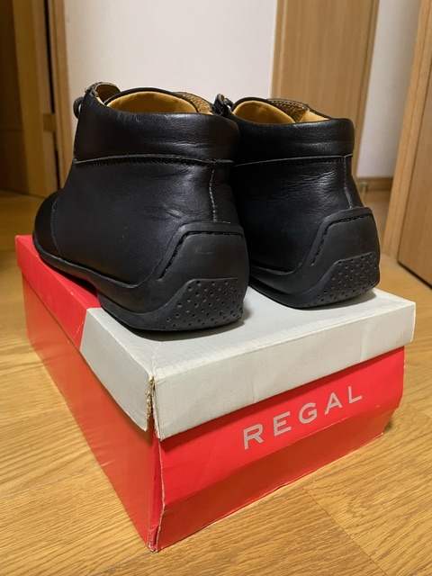 REGAL　リーガル レザー ブーツ プレーントゥ 革靴 黒 ブラック Y232AB_画像3
