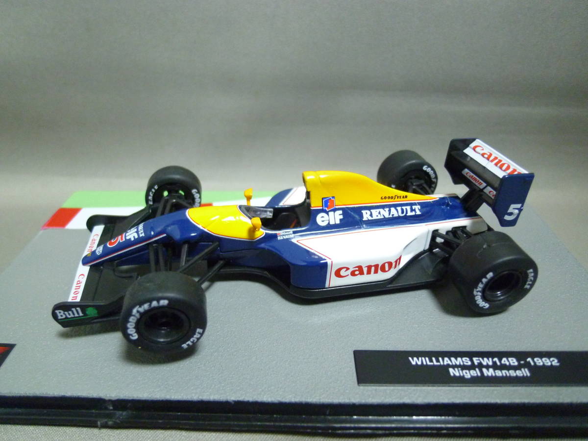 デアゴスティーニ 1/43 ウィリアムズ ルノー FW14B N.マンセル 1992 F1マシンコレクション_画像1