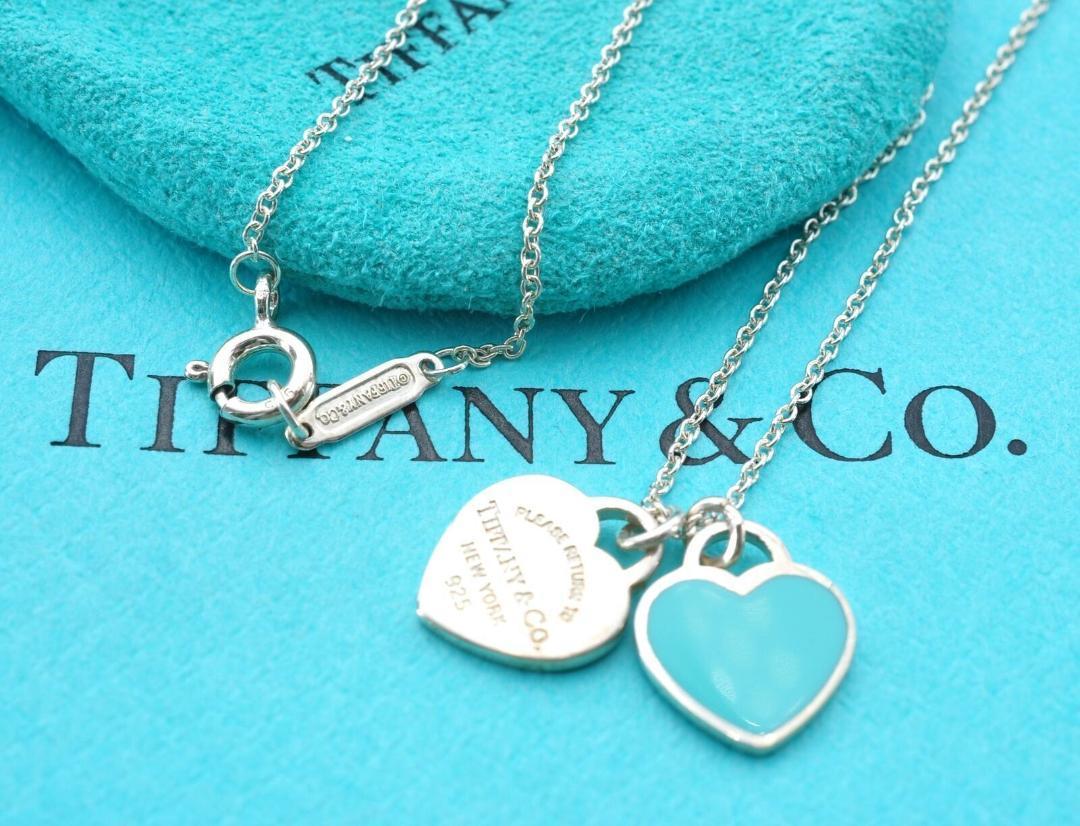 Tiffany & Co. ティファニー ダブルリターントゥーハート ネックレス スターリングシルバー925 銀 3.1g レディース 女性 保存袋付き 111320