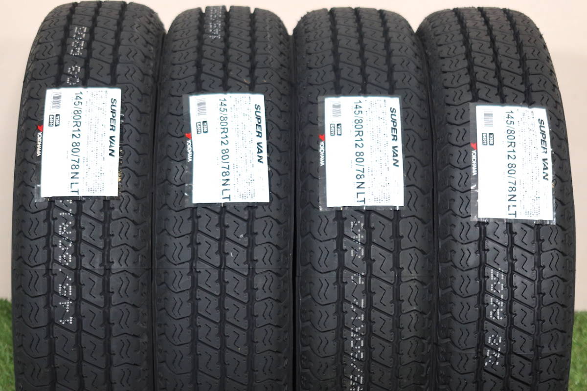 ＜新品未使用/2022年製＞ヨコハマ スーパーバン 356 145/80R12 80/78N LT 4本セット 軽自動車 YOKOHAMA SUPER VAN 即納可能 数量限定!! _画像2