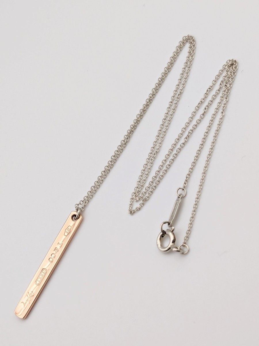 極美品 TIFFANY ティファニー 1837 バー タグ プレート ルベド 極美品 TIFFANY ティファニー 1837 バー タグ プレート ルベド