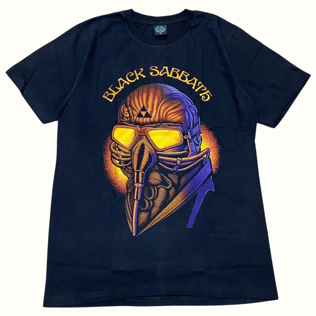 ★新品未使用★ブラック・サバス BLACK SABBATH バンドTシャツ 半袖 ロックTシャツ コットン プリント ブラック 黒 Lサイズ 2367_画像6