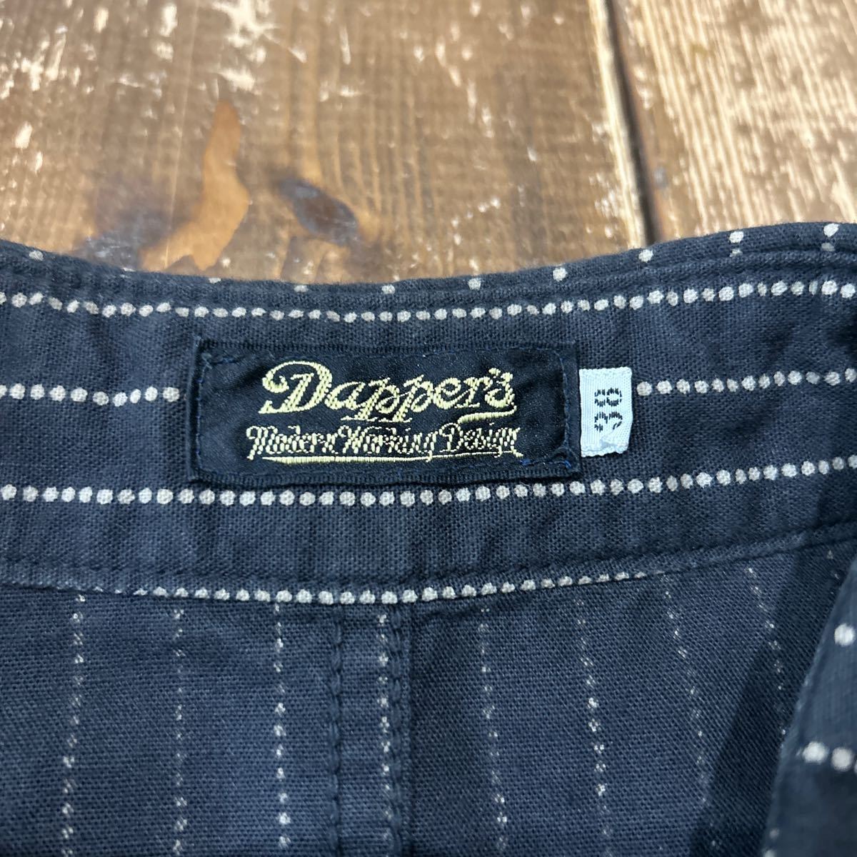 即決！送料込み！Dapper’s ダッパーズ カバーオール チェンジボタン ストライプ ビンテージ コットン サイズ38 M_画像2