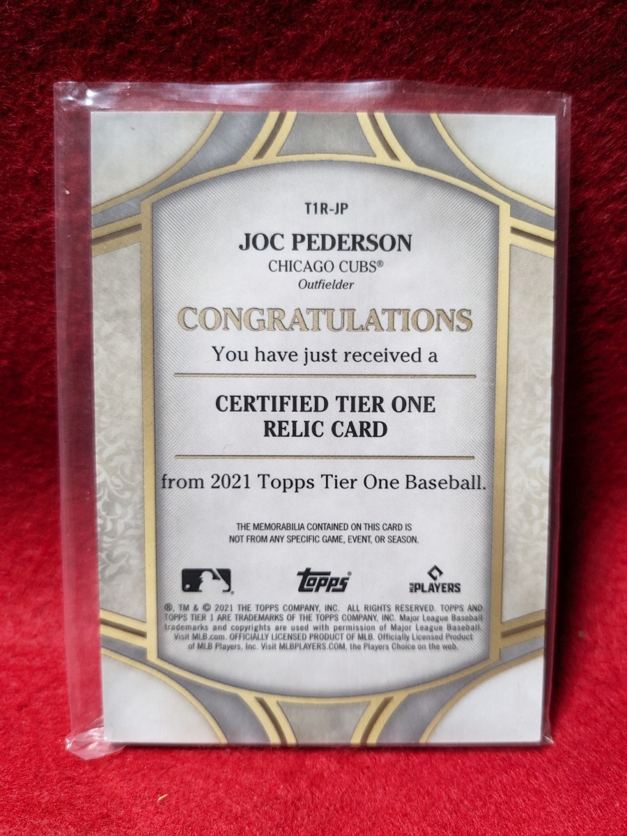 TOPPS/MLB 2021 #T1R-JP JOC PEDERSON_画像2