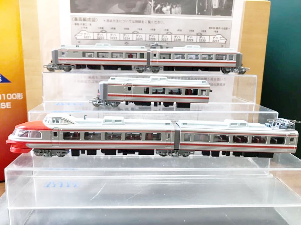 マイクロエース　A-8157 小田急ロマンスカー 3100形NSE 11両セット　希少小田急電鉄大野車掌区特注品　3221編成ラストランロゴなし　美品_画像9