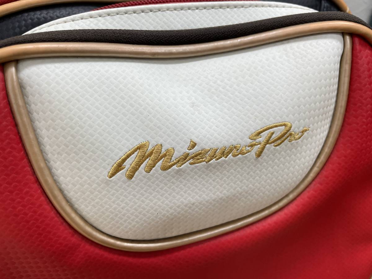 【4685】MIZUNO ミズノプロ 野球バッグ リュック バックパック 赤 中古品 現状品_画像3