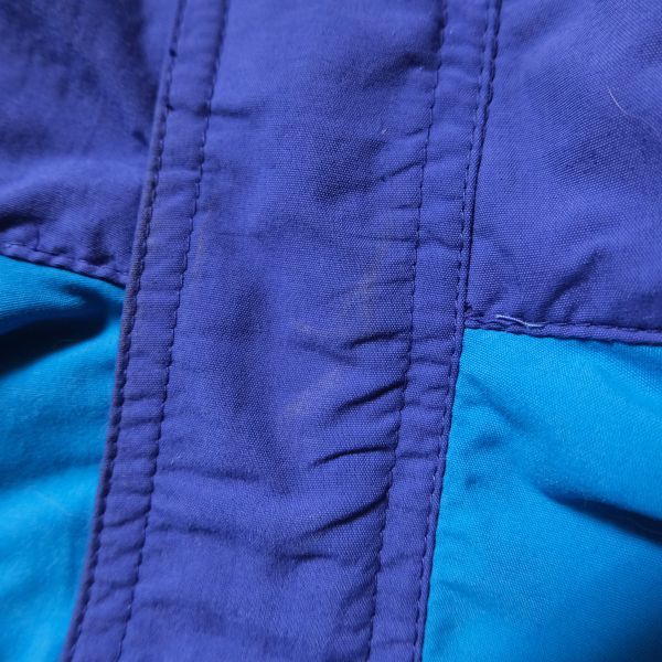 90's NIKE ナイキ ACG ハーフジップ プルオーバーナイロンジャケット (M) 青紫×水色系 ロゴ刺繍入り 90年代 旧タグ オールド アウトドア_画像10