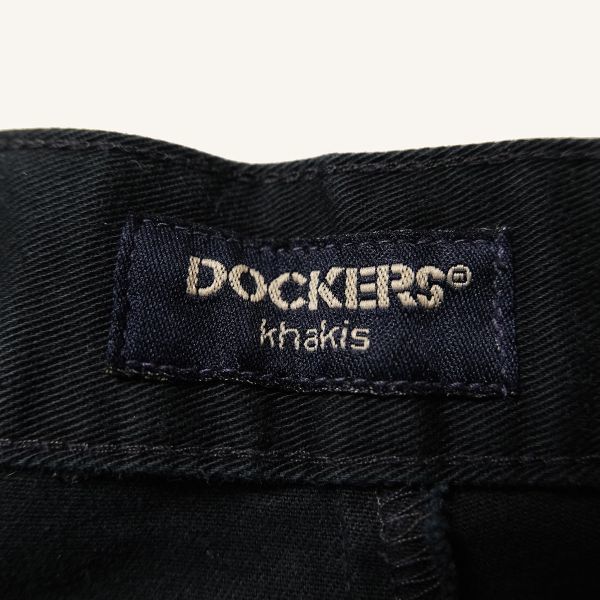 00's リーバイス ドッカーズ ２タック コットン チノ パンツ 黒 (34×32) ブラック Levi's 00年代 オールド 旧タグ Y2K DOCKERS 2001年製_画像7