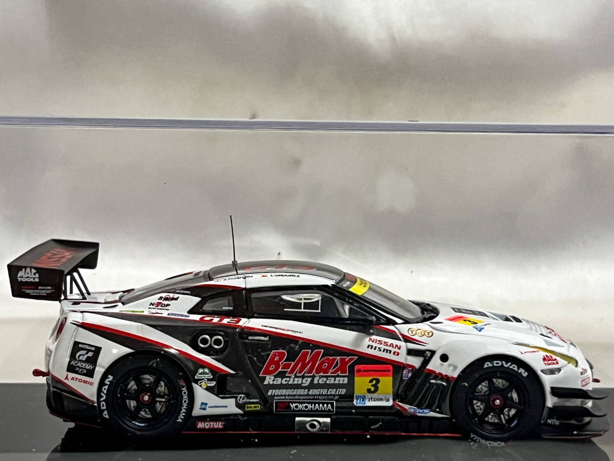 ケース未開封 エブロ 1/43 B-MAX NDDP GT-R 2014 スーパーGT GT300 星野一樹/ルーカス・オルドネス GTアカデミー_画像3